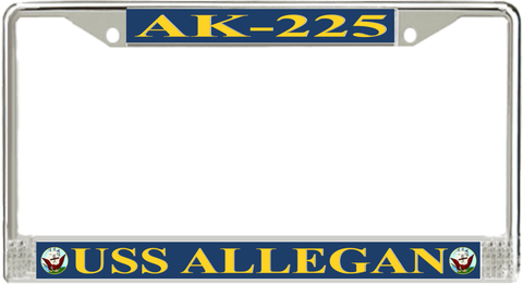 USS Allegan AK-225 License Plate Frame