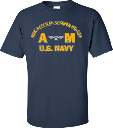 USS ALLEN M. SUMNER DD-692 Rate AM Aviation Structural Mechanic T-Shirt
