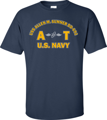 USS ALLEN M. SUMNER DD-692 Rate AT Aviation Electronics Technician T-Shirt