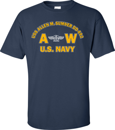USS ALLEN M. SUMNER DD-692 Rate AW Aviation Antisubmarine War Operator T-Shirt