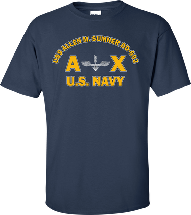 USS ALLEN M. SUMNER DD-692 Rate AX Antisubmarine Warfare Technician T-Shirt