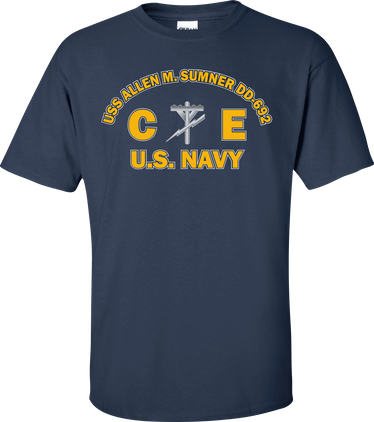 USS ALLEN M. SUMNER DD-692 Rate CE Construction Electrician T-Shirt