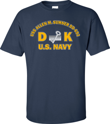 USS ALLEN M. SUMNER DD-692 Rate DK Disbursing Clerk T-Shirt