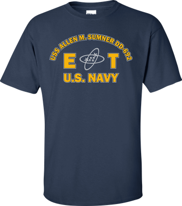 USS ALLEN M. SUMNER DD-692 Rate ET Electronics Technician T-Shirt