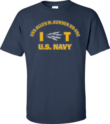 USS ALLEN M. SUMNER DD-692 Rate IT Information Systems Technician T-Shirt