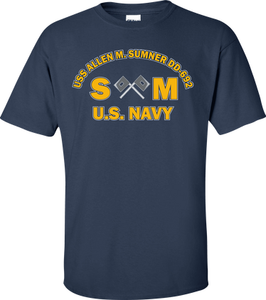 USS ALLEN M. SUMNER DD-692 Rate SM Signalman T-Shirt