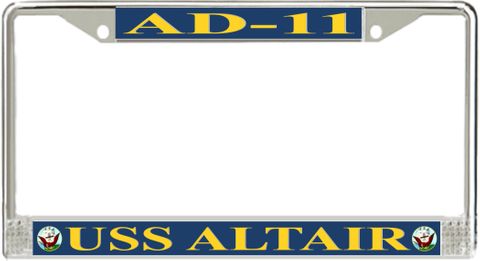 USS Altair AD-11 License Plate Frame