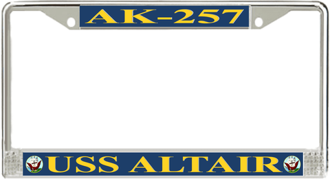 USS Altair AK-257 License Plate Frame