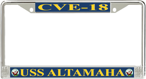 USS Altamaha CVE-18 License Plate Frame