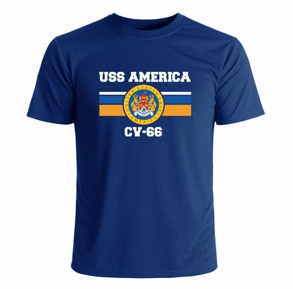 USS America CV-66 Crest T-Shirt