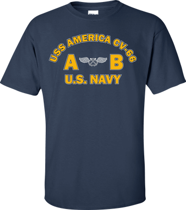 USS AMERICA CV-66 Rate AB Aviation Boatswains Mate T-Shirt