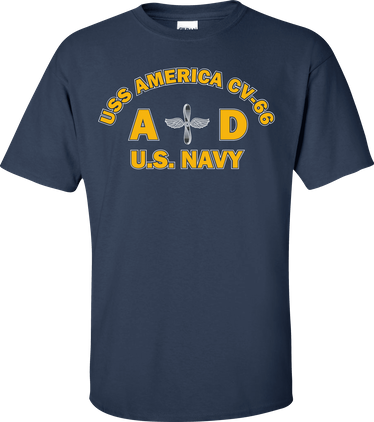 USS AMERICA CV-66 Rate AD Aviation Machinist Mate T-Shirt