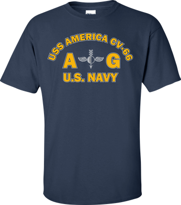 USS AMERICA CV-66 Rate AG Aerographers Mate T-Shirt
