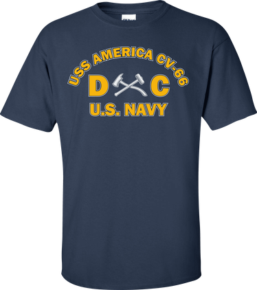 USS AMERICA CV-66 Rate DC Damage Controlman T-Shirt
