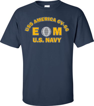 USS AMERICA CV-66 Rate EM Electricians Mate T-Shirt