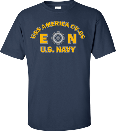 USS AMERICA CV-66 Rate EN Engineman T-Shirt