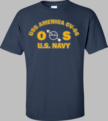 USS AMERICA CV-66 Rate OS Operations Specialist T-Shirt