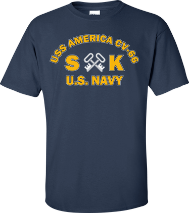 USS AMERICA CV-66 Rate SK Storekeeper T-Shirt