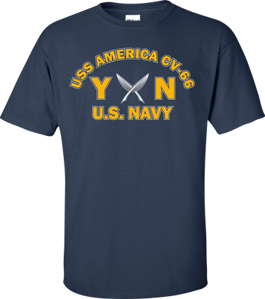 USS AMERICA CV-66 Rate YN Yeoman T-Shirt