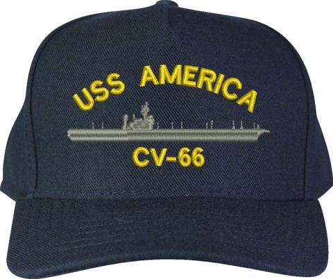 USS America CV-66 U.S. Made Cap