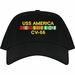 USS America CV-66 with Vietnam Service Ribbons Embroidered Cap