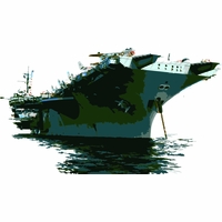 USS America CV/CVA-66 Merchandise Thumbnail Illustration