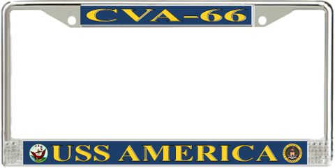 USS America CVA-66 License Plate Frame