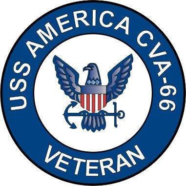 USS America CVA-66 Veteran Decal Sticker
