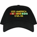 USS America CVA-66 with Vietnam Service Ribbons Embroidered Cap