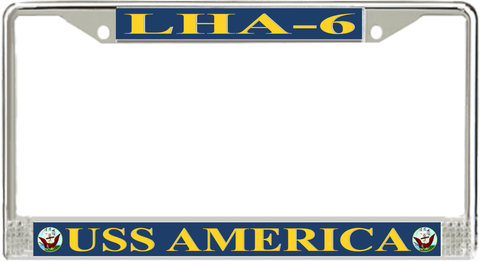 USS America LHA-6 License Plate Frame