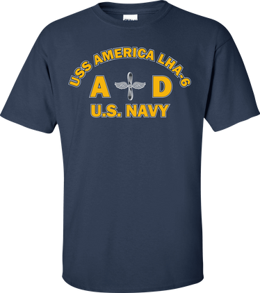 USS AMERICA LHA-6 Rate AD Aviation Machinist Mate T-Shirt