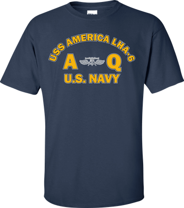 USS AMERICA LHA-6 Rate AQ Aviation Fire Control Technician T-Shirt