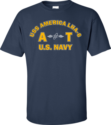 USS AMERICA LHA-6 Rate AT Aviation Electronics Technician T-Shirt