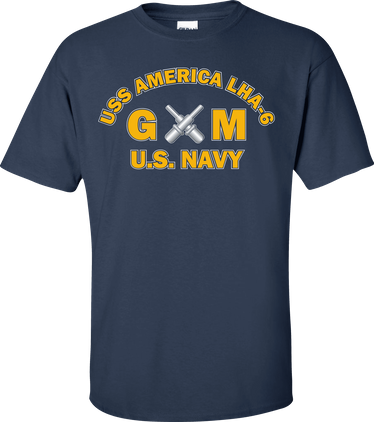 USS AMERICA LHA-6 Rate GM Gunners Mate T-Shirt