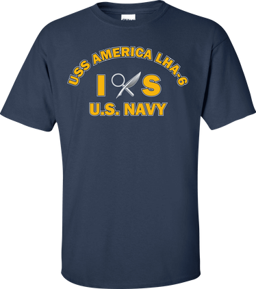 USS AMERICA LHA-6 Rate IS Intelligence Specialist T-Shirt