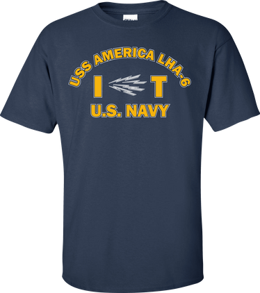 USS AMERICA LHA-6 Rate IT Information Systems Technician T-Shirt