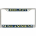 USS Ammen DD-527 License Plate Frame