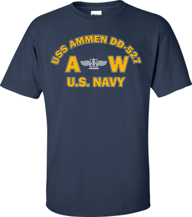 USS AMMEN DD-527 Rate AW Aviation Antisubmarine War Operator T-Shirt