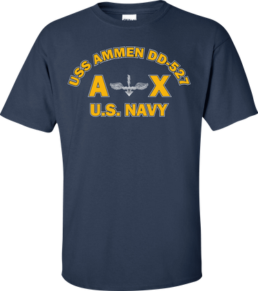 USS AMMEN DD-527 Rate AX Antisubmarine Warfare Technician T-Shirt