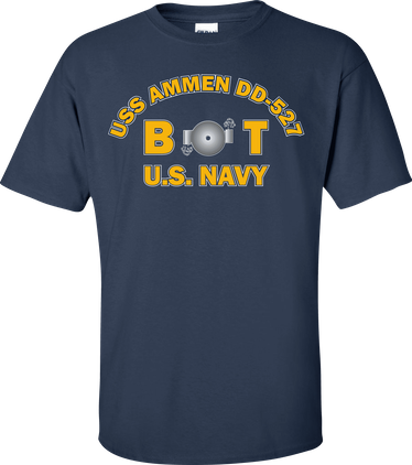 USS AMMEN DD-527 Rate BT Boiler Technician T-Shirt