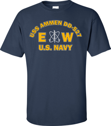 USS AMMEN DD-527 Rate EW Electronics Warfare Technician T-Shirt