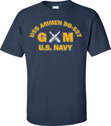 USS AMMEN DD-527 Rate GM Gunners Mate T-Shirt