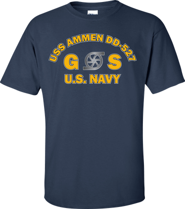 USS AMMEN DD-527 Rate GS Gas Turbine System Technician T-Shirt