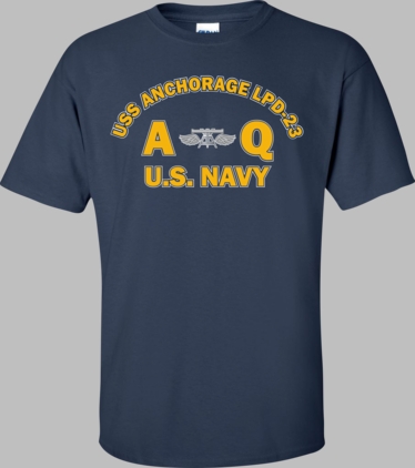 USS ANCHORAGE LPD-23 Rate AQ Aviation Fire Control Technician T-Shirt