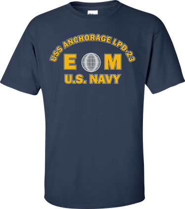 USS ANCHORAGE LPD-23 Rate EM Electricians Mate T-Shirt