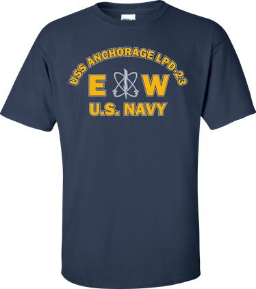 USS ANCHORAGE LPD-23 Rate EW Electronics Warfare Technician T-Shirt