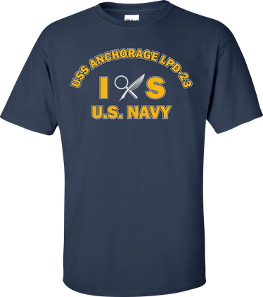 USS ANCHORAGE LPD-23 Rate IS Intelligence Specialist T-Shirt