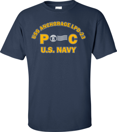 USS ANCHORAGE LPD-23 Rate PC Postal Clerk T-Shirt