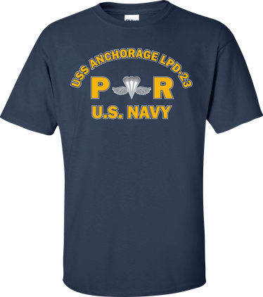 USS ANCHORAGE LPD-23 Rate PR Aircrew Survival Equipmentman T-Shirt