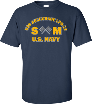 USS ANCHORAGE LPD-23 Rate SM Signalman T-Shirt